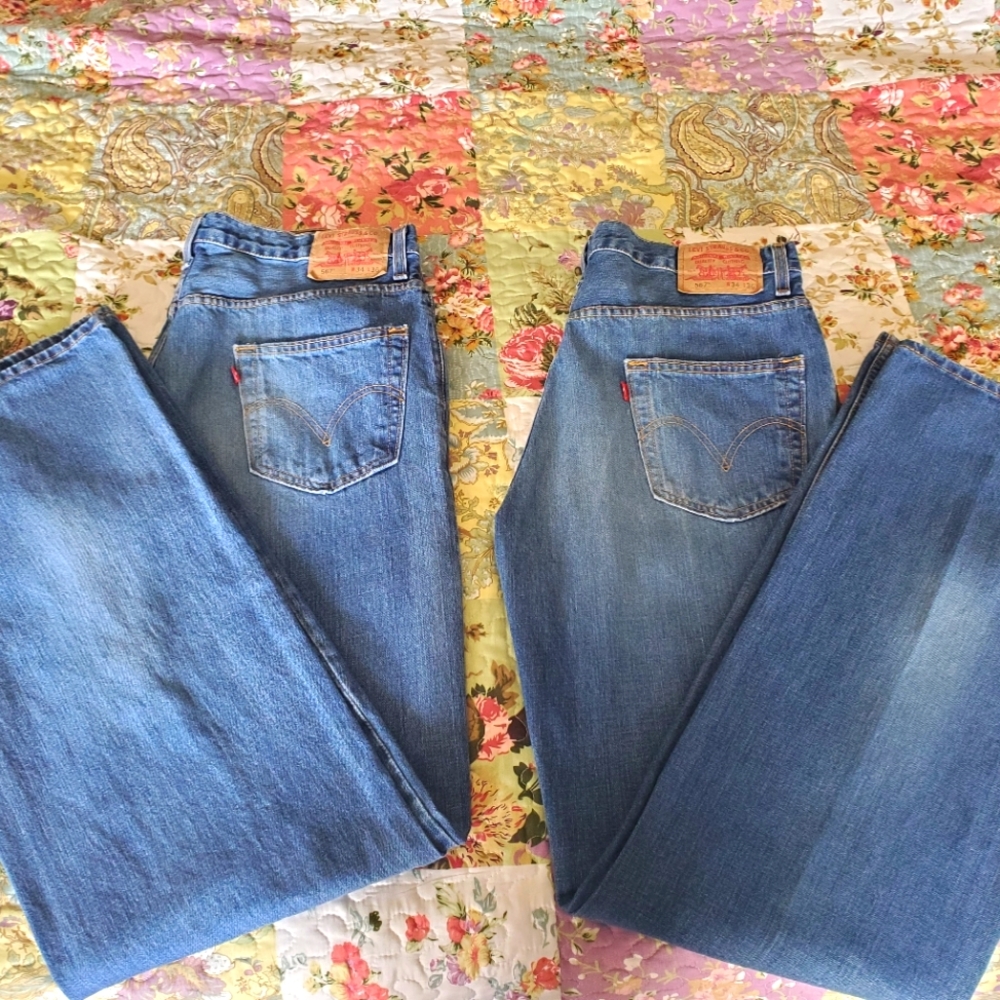 Levi's 567 low loose bootcut jeans